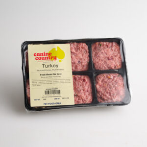 Canine Country Turkey Raw Dog Food - 1kg Portion Pack | Barf Time