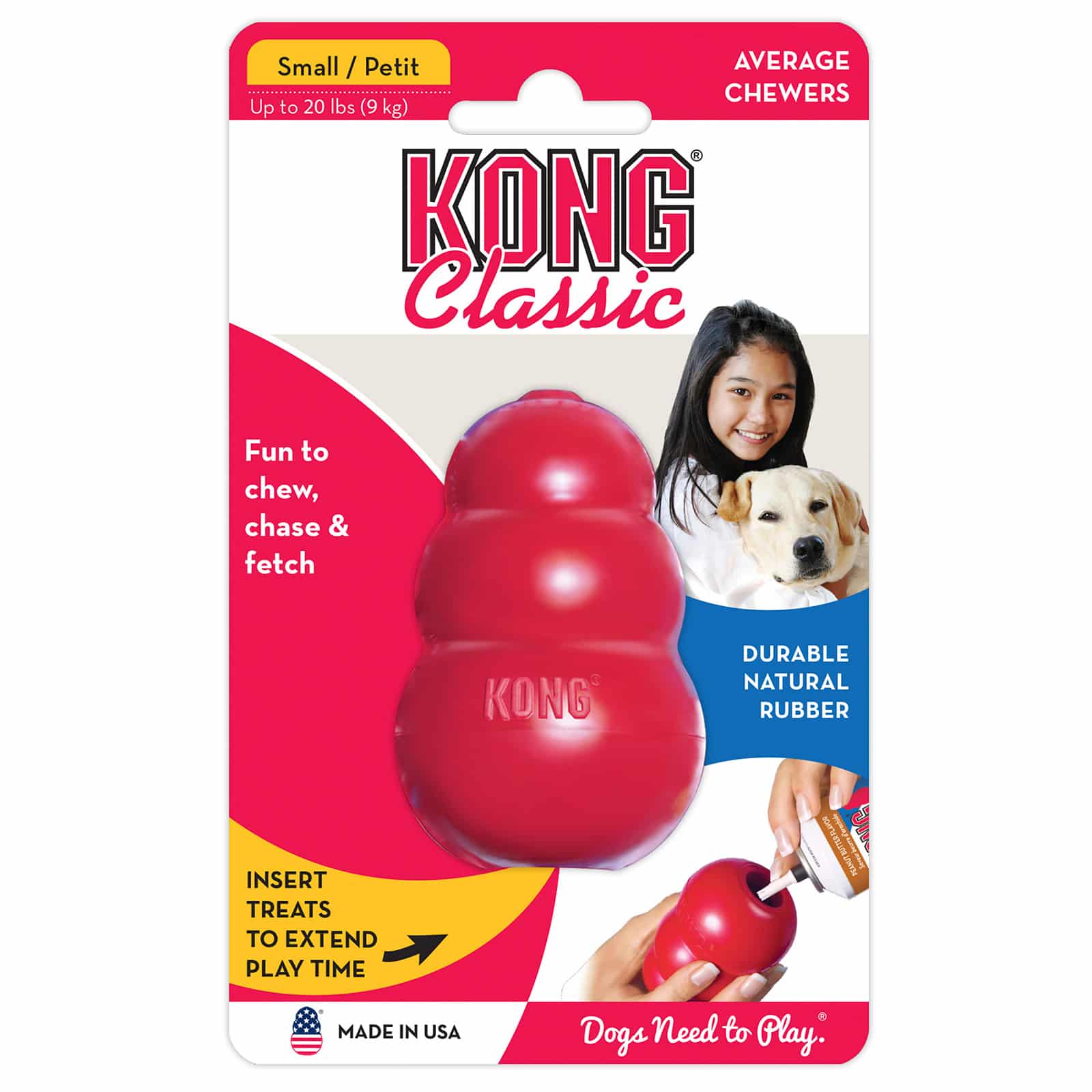KONG Classic Rubber Toy Packaging by Barf Time