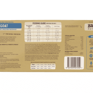 Queensland Raw Goat for Dogs by Big Dog - Brisbane Queensland Delivery by Barf Time