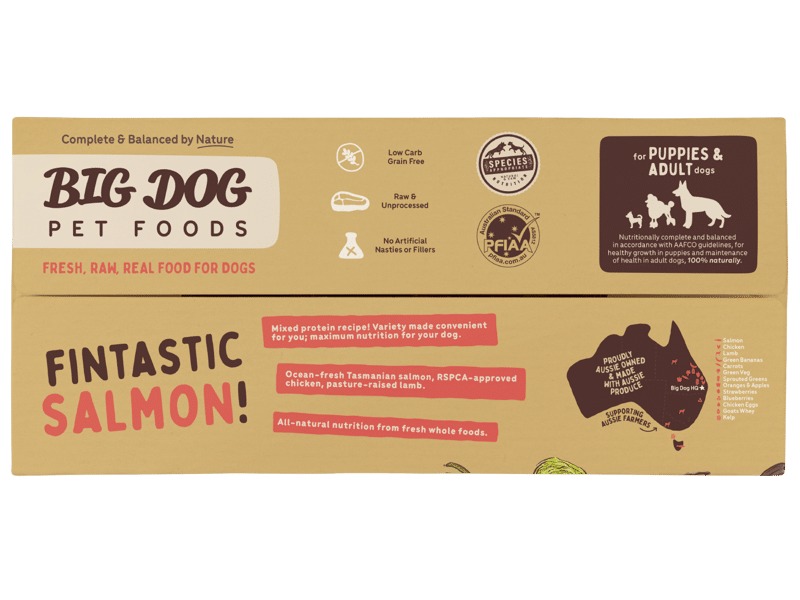 Popular Salmon for Dogs by Big Dog - Brisbane Queensland Delivery by Barf Time