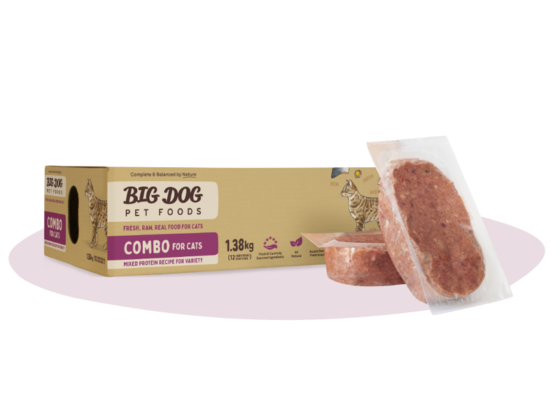 Natural Combo Raw Cat Food by Big Dog - Brisbane Queensland Delivery by Barf Time