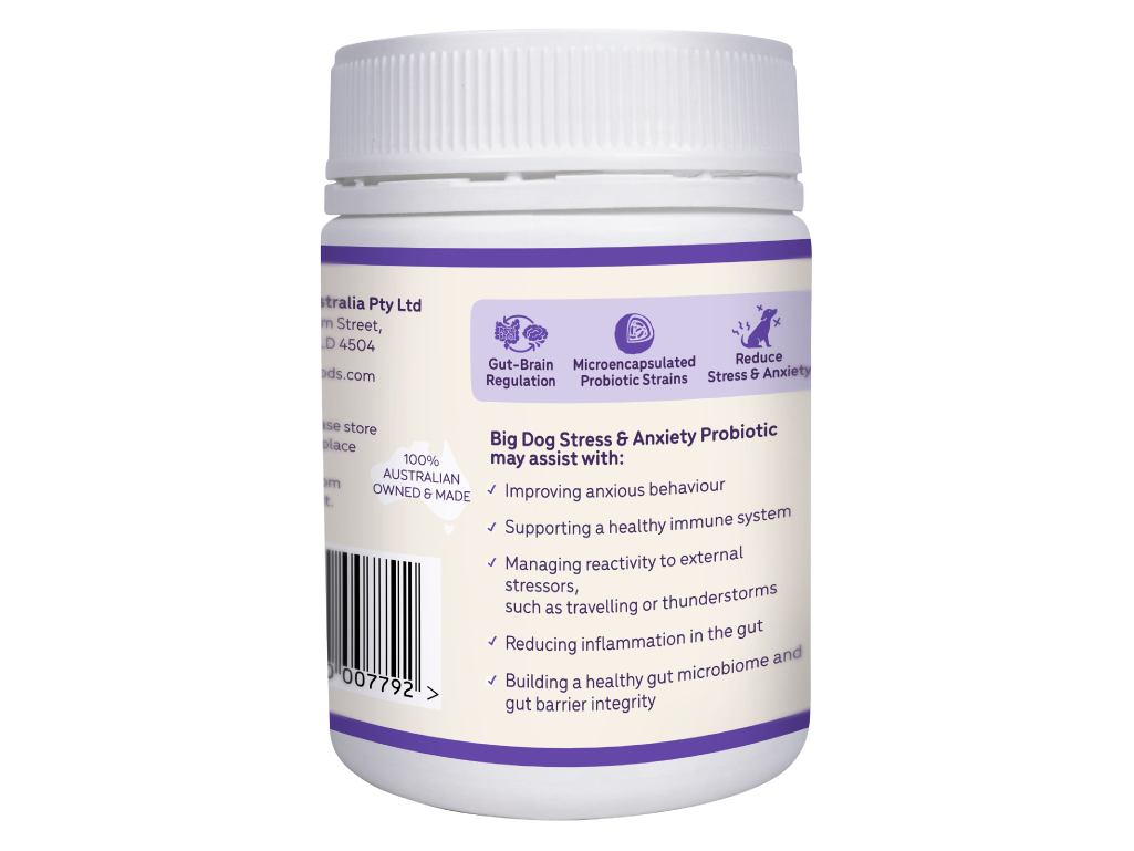 Natural Stress and Anxiety Probiotic by Big Dog - Brisbane Queensland Delivery by Barf Time