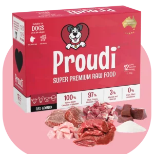 Combo Red Raw Dog Food by Proudi - Brisbane Queensland Delivery by Barf Time
