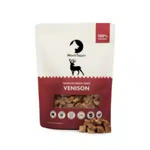 Freeze dried venison treats for dogs and cats - Meaty Treaty Australian venison | Barf Time